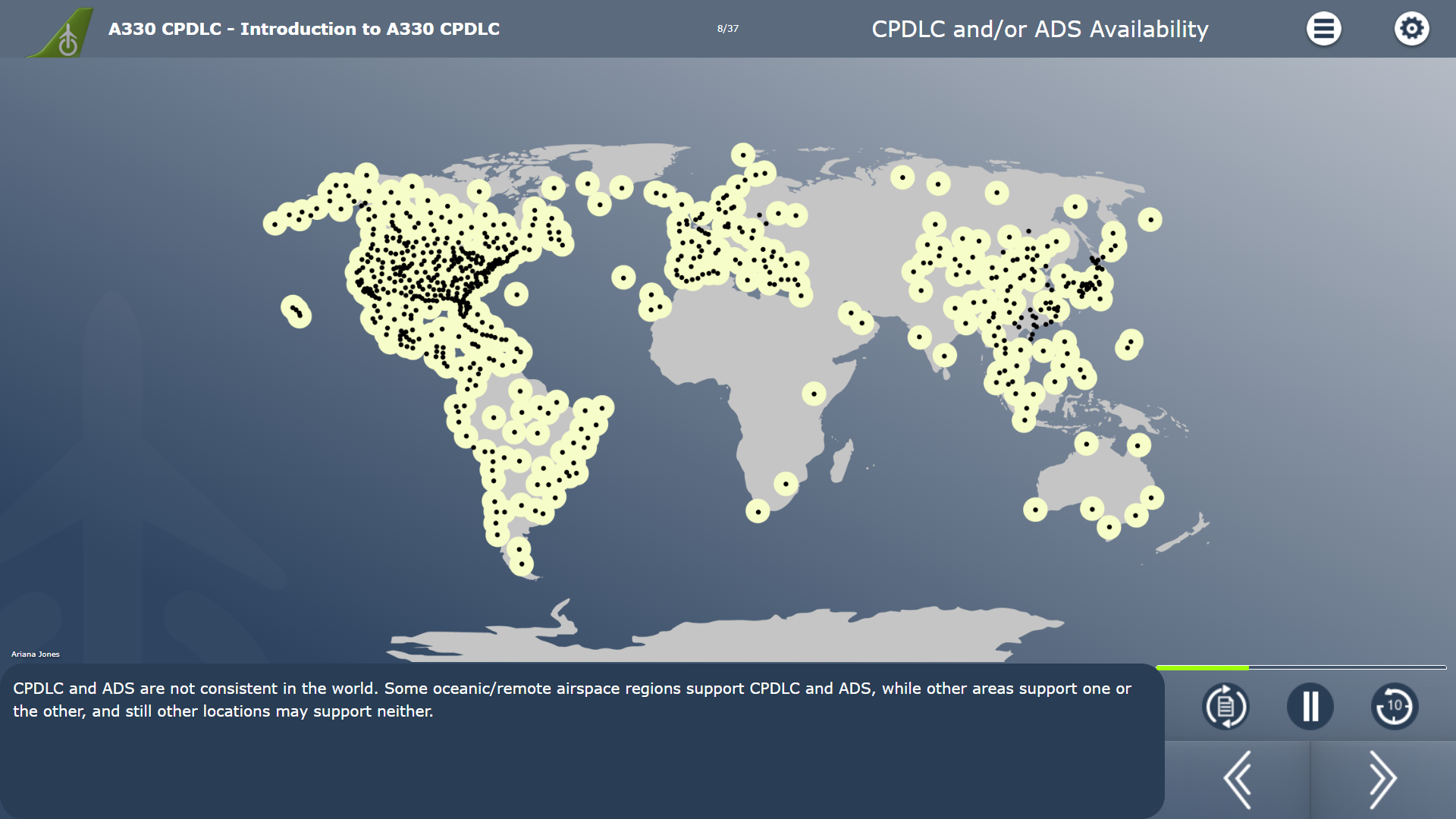 CPDLC (A330) - availablity
