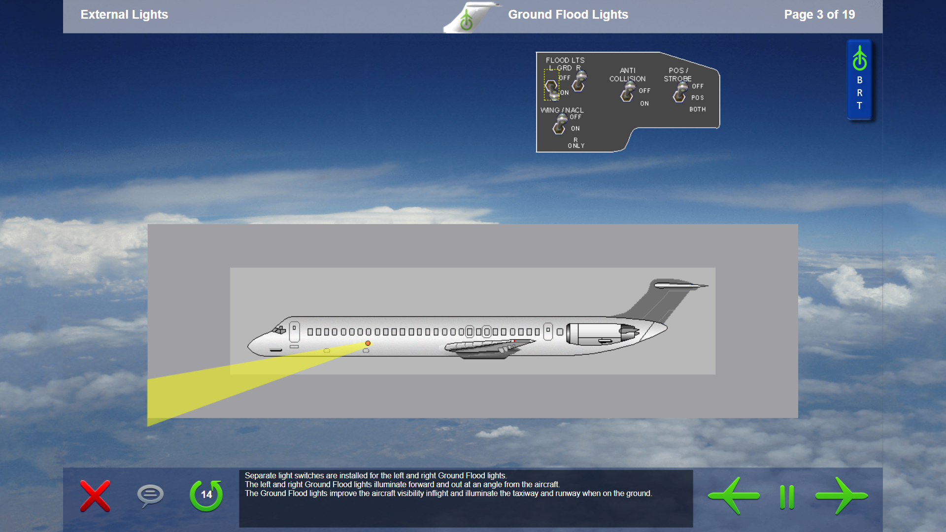 MD80 - external lights