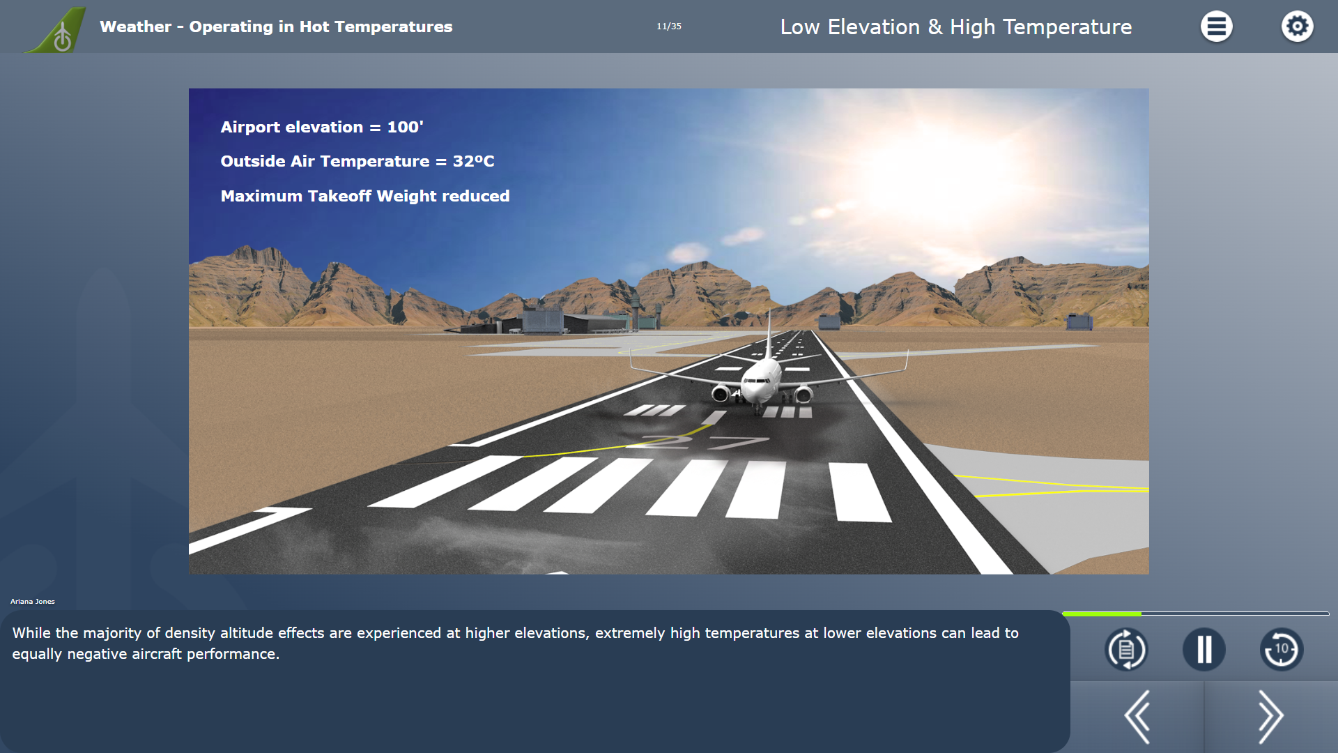 hot temp - low elevation and high temp